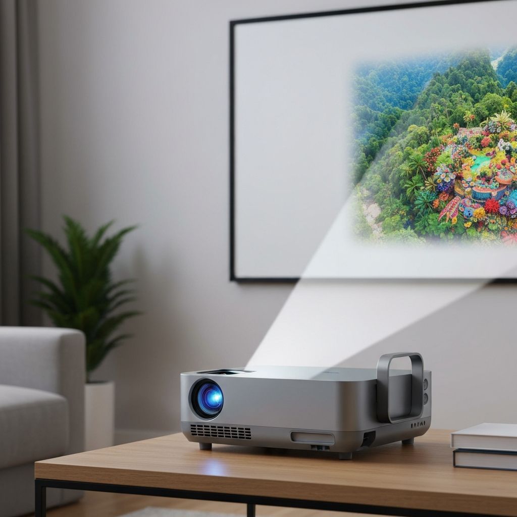4K Mini Projector - Portable Home Cinema